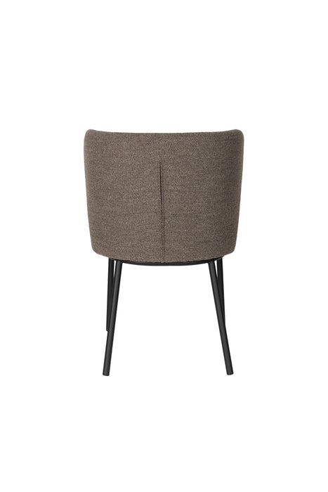Eetkamerstoel Guus Polyester Bruin 53x55 cm-Fauteuils-Creating Home