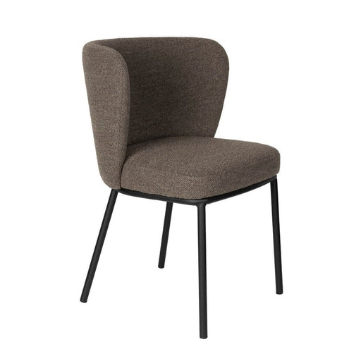 Eetkamerstoel Guus Polyester Bruin 53x55 cm-Fauteuils-Creating Home