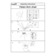 Eetkamerstoel Helen Groen Draaibaar 62 cm 62x62x85 cm-Eetkamerstoelen-Livingfurn
