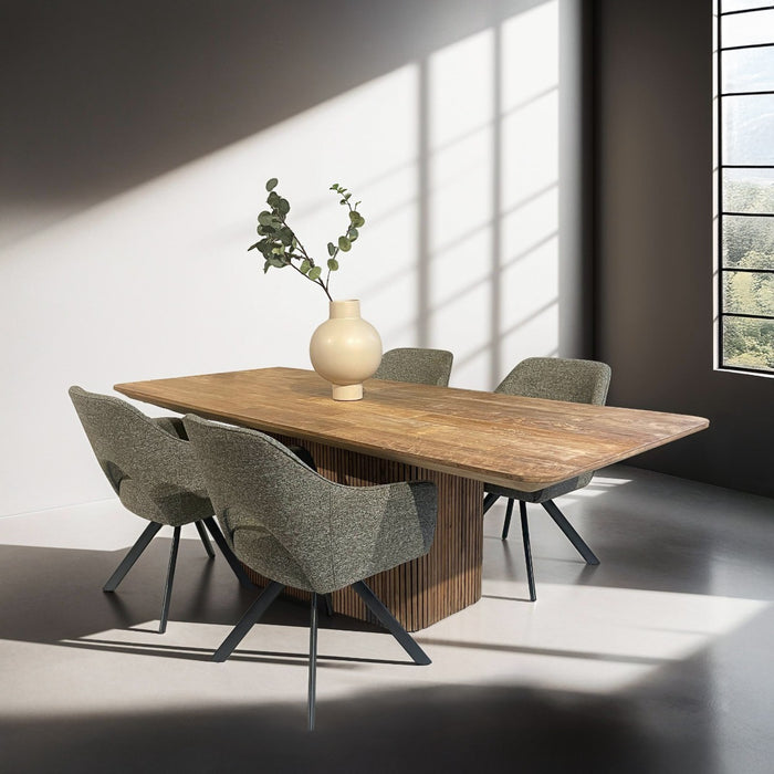 Eetkamerstoel Helen Groen Draaibaar 62 cm-Livingfurn