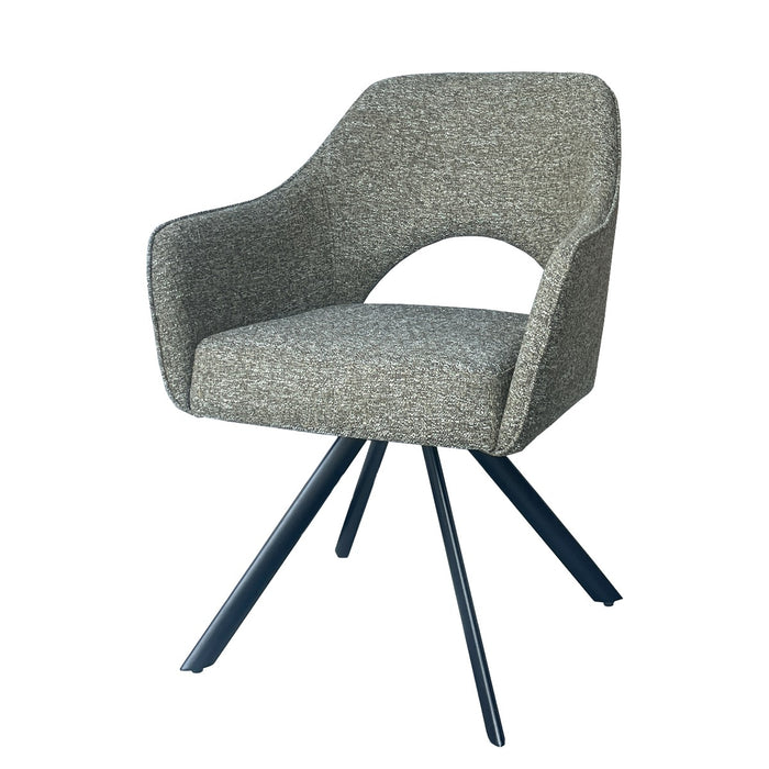 Eetkamerstoel Helen Groen Draaibaar 62 cm-Livingfurn