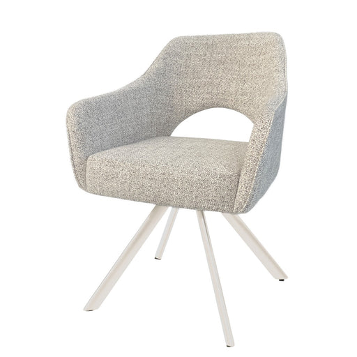 Eetkamerstoel Helen Zand Naturel Draaibaar 62 cm-Livingfurn