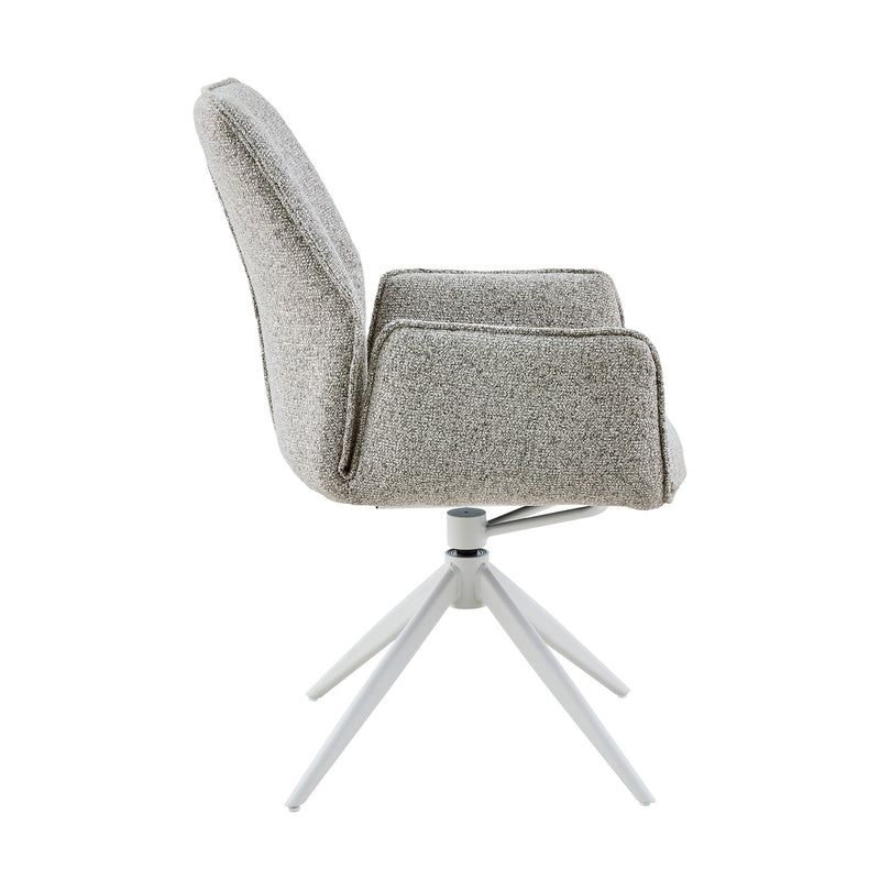 Eetkamerstoel Hera Beige Met armleuning 63x63x83 cm-Eetkamerstoelen-Starfurn