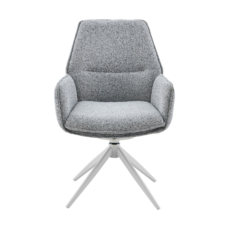 Eetkamerstoel Hera Grijs Met armleuning 63x63x83 cm-Eetkamerstoelen-Starfurn