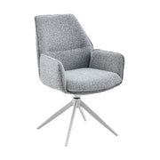 Eetkamerstoel Hera Grijs Met armleuning 63x63x83 cm-Eetkamerstoelen-Starfurn