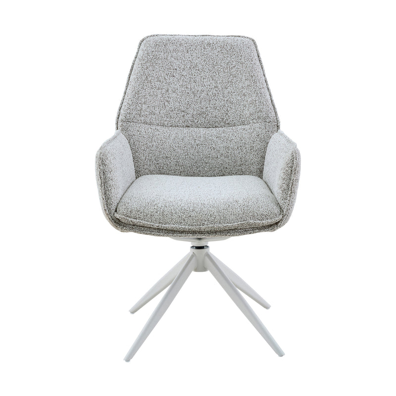 Eetkamerstoel Hera Licht Grijs Met armleuning 63x63x83 cm-Eetkamerstoelen-Starfurn