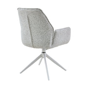 Eetkamerstoel Hera Licht Grijs Met armleuning 63x63x83 cm-Eetkamerstoelen-Starfurn
