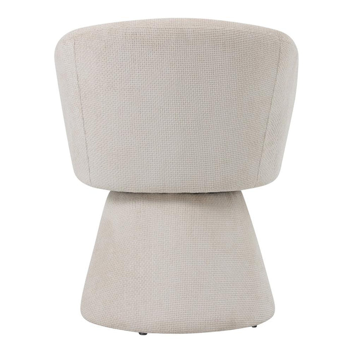 Eetkamerstoel Hermes Polyester Crème-Eetkamerstoelen-PTMD