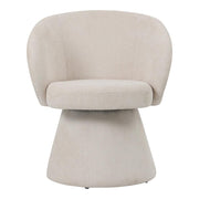 Eetkamerstoel Hermes Polyester Crème-Eetkamerstoelen-PTMD