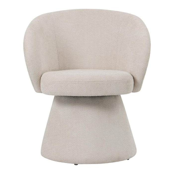 Eetkamerstoel Hermes Polyester Crème-Eetkamerstoelen-PTMD