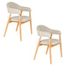 Eetkamerstoel Indy Polyester Bruin 54x56 H81 cm SKU 1000582-Eetkamerstoelen-Creating Home