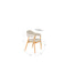 Eetkamerstoel Indy Polyester Bruin 54x56 H81 cm SKU 1000582