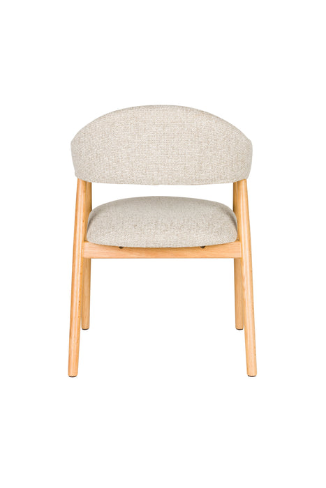 Eetkamerstoel Indy Polyester Bruin 54x56 H81 cm SKU 1000582-Eetkamerstoelen-Creating Home