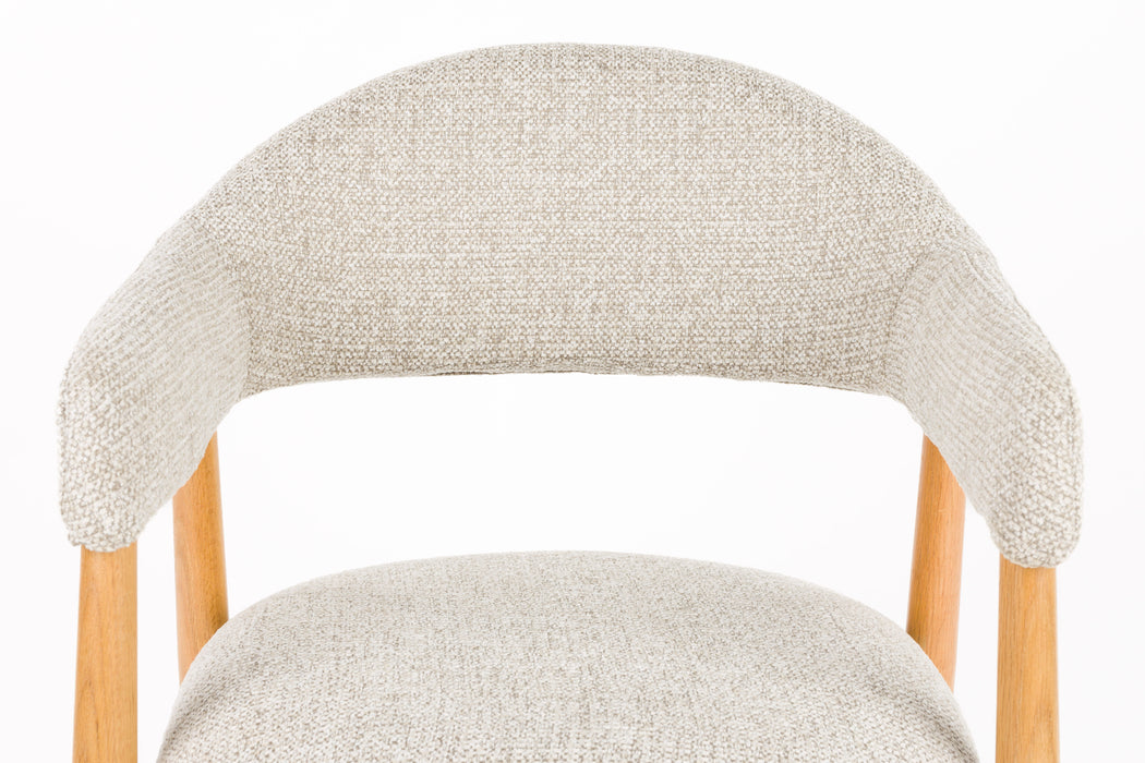 Eetkamerstoel Indy Polyester Bruin 54x56 H81 cm SKU 1000582-Eetkamerstoelen-Creating Home