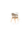 Eetkamerstoel Indy Polyester Bruin 54x56 H81 cm SKU 1000583