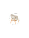 Eetkamerstoel Indy Polyester Bruin 54x56 H81 cm SKU 1000583