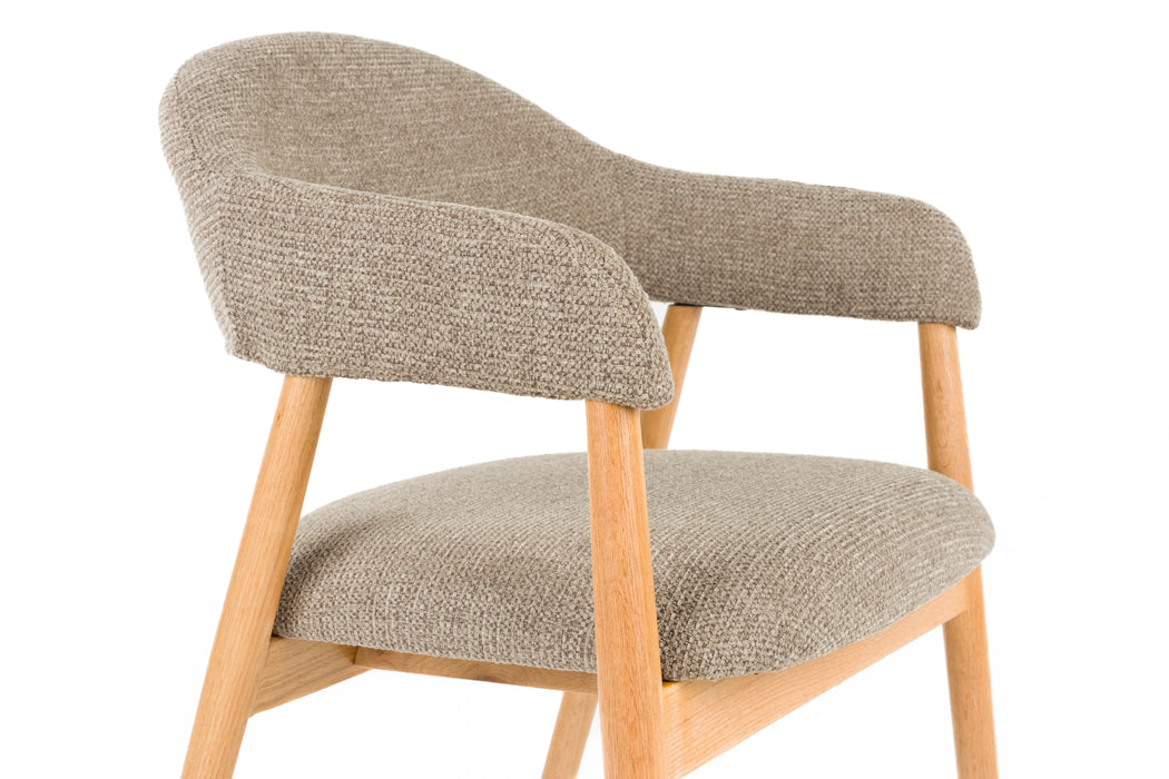 Eetkamerstoel Indy Polyester Bruin 54x56 H81 cm SKU 1000583-Eetkamerstoelen-Creating Home