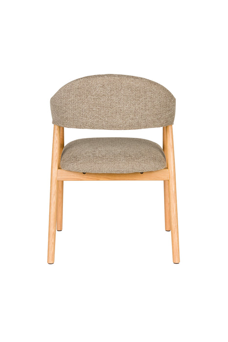 Eetkamerstoel Indy Polyester Bruin 54x56 H81 cm SKU 1000583-Eetkamerstoelen-Creating Home