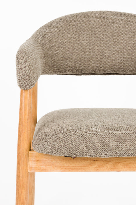 Eetkamerstoel Indy Polyester Bruin 54x56 H81 cm SKU 1000583-Eetkamerstoelen-Creating Home
