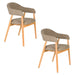 Eetkamerstoel Indy Polyester Bruin 54x56 H81 cm SKU 1000583-Eetkamerstoelen-Creating Home