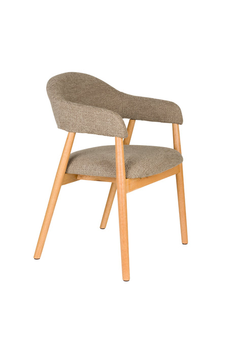 Eetkamerstoel Indy Polyester Bruin 54x56 H81 cm SKU 1000583-Eetkamerstoelen-Creating Home
