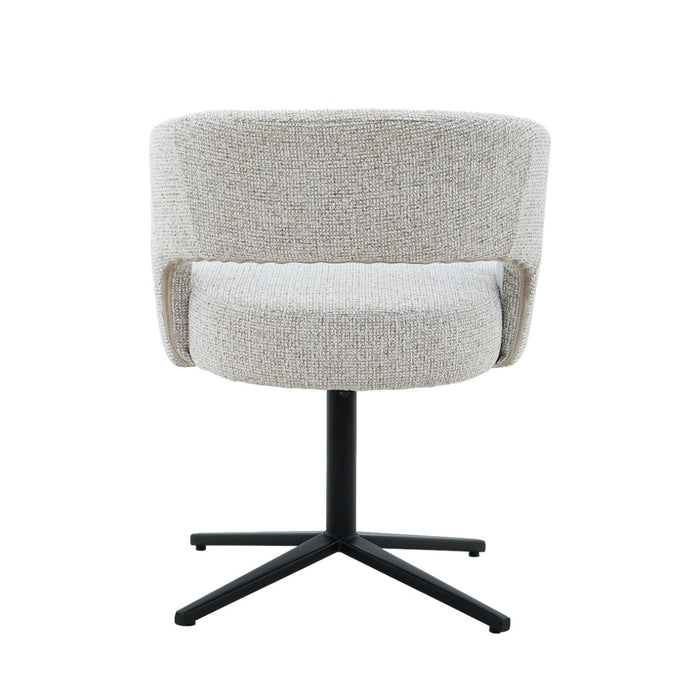 Eetkamerstoel Isabel Beige Draaibaar 63 cm 63x62x78 cm-Eetkamerstoelen-Livingfurn