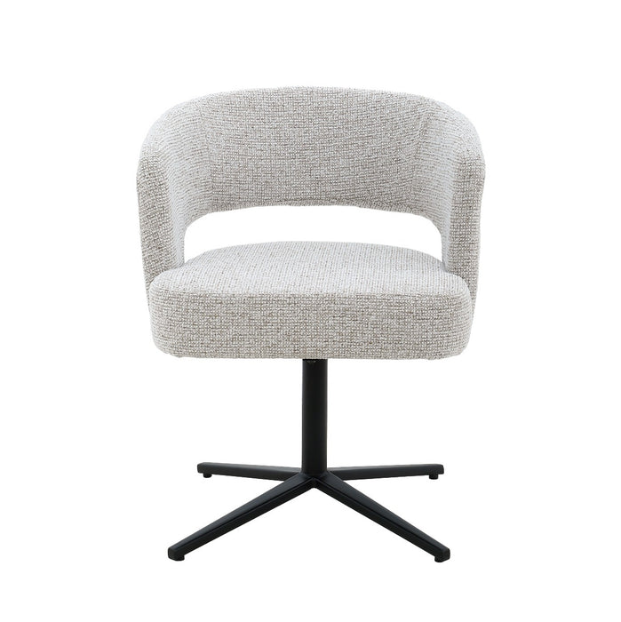 Eetkamerstoel Isabel Beige Draaibaar 63 cm 63x62x78 cm-Eetkamerstoelen-Livingfurn