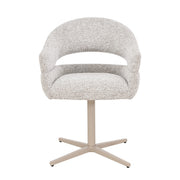 Eetkamerstoel Jade Beige Draaibaar 58 cm 58x62x85 cm-Eetkamerstoelen-Livingfurn