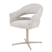 Eetkamerstoel Jade Beige Draaibaar 58 cm 58x62x85 cm-Eetkamerstoelen-Livingfurn