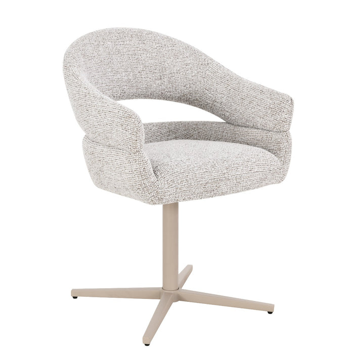 Eetkamerstoel Jade Beige Draaibaar 58 cm-Eetkamerstoelen-Livingfurn