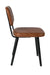 Eetkamerstoel Jake Worn PU Leather Bruin 58x46 cm-Eetkamerstoelen-Creating Home