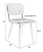 Eetkamerstoel Jake Worn PU Leather Bruin 58x46 cm-Eetkamerstoelen-Creating Home
