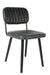 Eetkamerstoel Jake Worn PU Leather Zwart 58x46 cm-Fauteuils-Creating Home