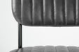 Eetkamerstoel Jake Worn PU Leather Zwart 58x46 cm-Fauteuils-Creating Home