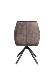 Eetkamerstoel Jamie Hout Plyhout,Polyester Bruin 61x56 cm-Eetkamerstoelen-Creating Home