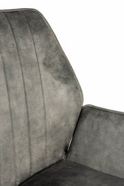 Eetkamerstoel Jamie Moss Plyhout,Polyester Groen 61x56 cm-Eetkamerstoelen-Creating Home