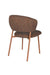 Eetkamerstoel Jasmine Chair Polyester, Metaal Bruin, sfeerbeeld 6