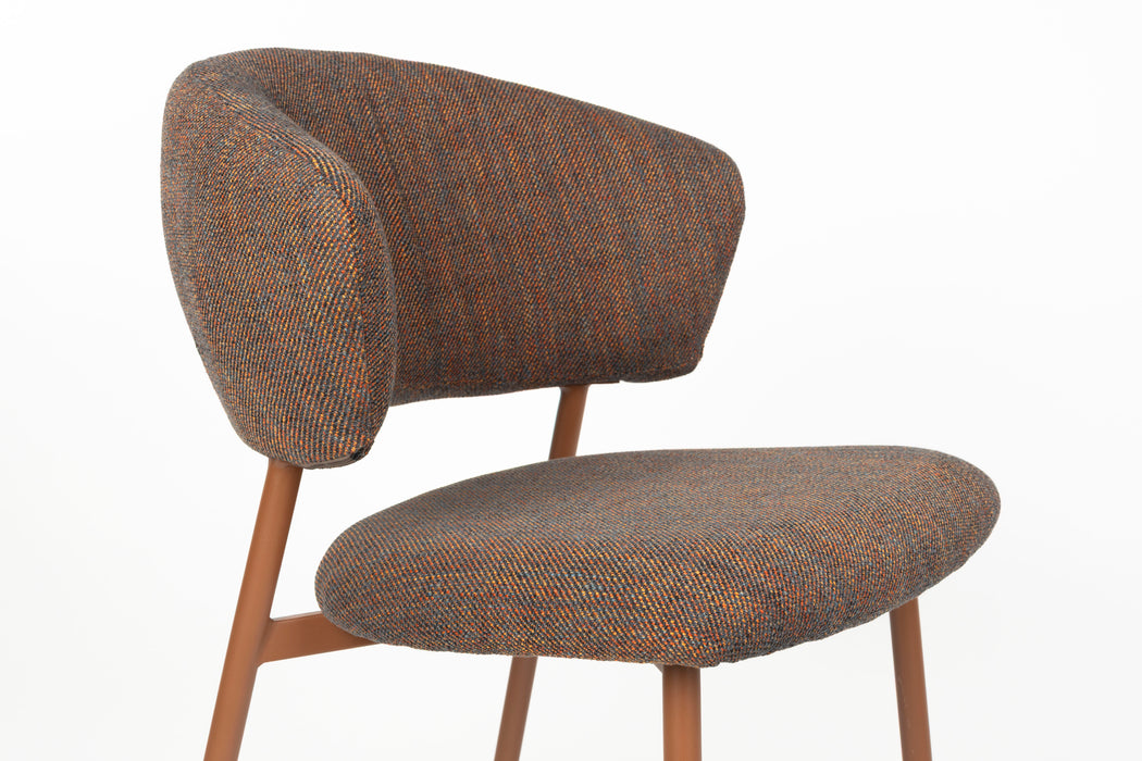Eetkamerstoel Jasmine Chair Polyester, Metaal Bruin, sfeerbeeld 8