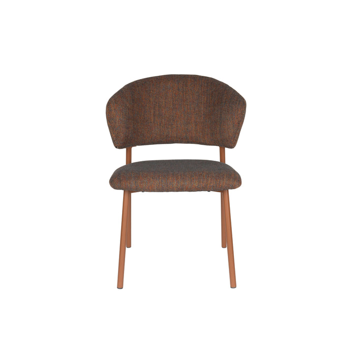 Eetkamerstoel Jasmine Donker Polyester Multi color 63x50 cm-Eetkamerstoelen-Creating Home