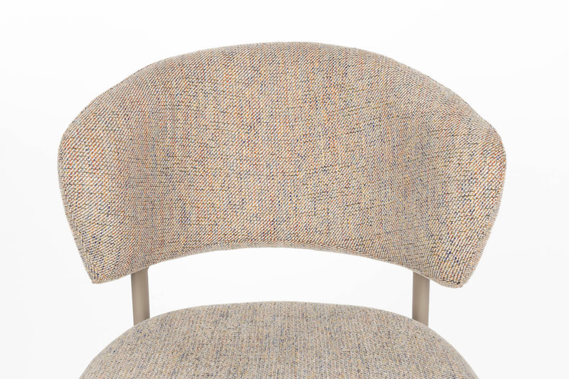 Eetkamerstoel Jasmine Light Polyester Multi color 63x50 cm-Eetkamerstoelen-Creating Home