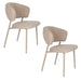 Eetkamerstoel Jasmine Light Polyester Multi color 63x50 cm-Eetkamerstoelen-Creating Home