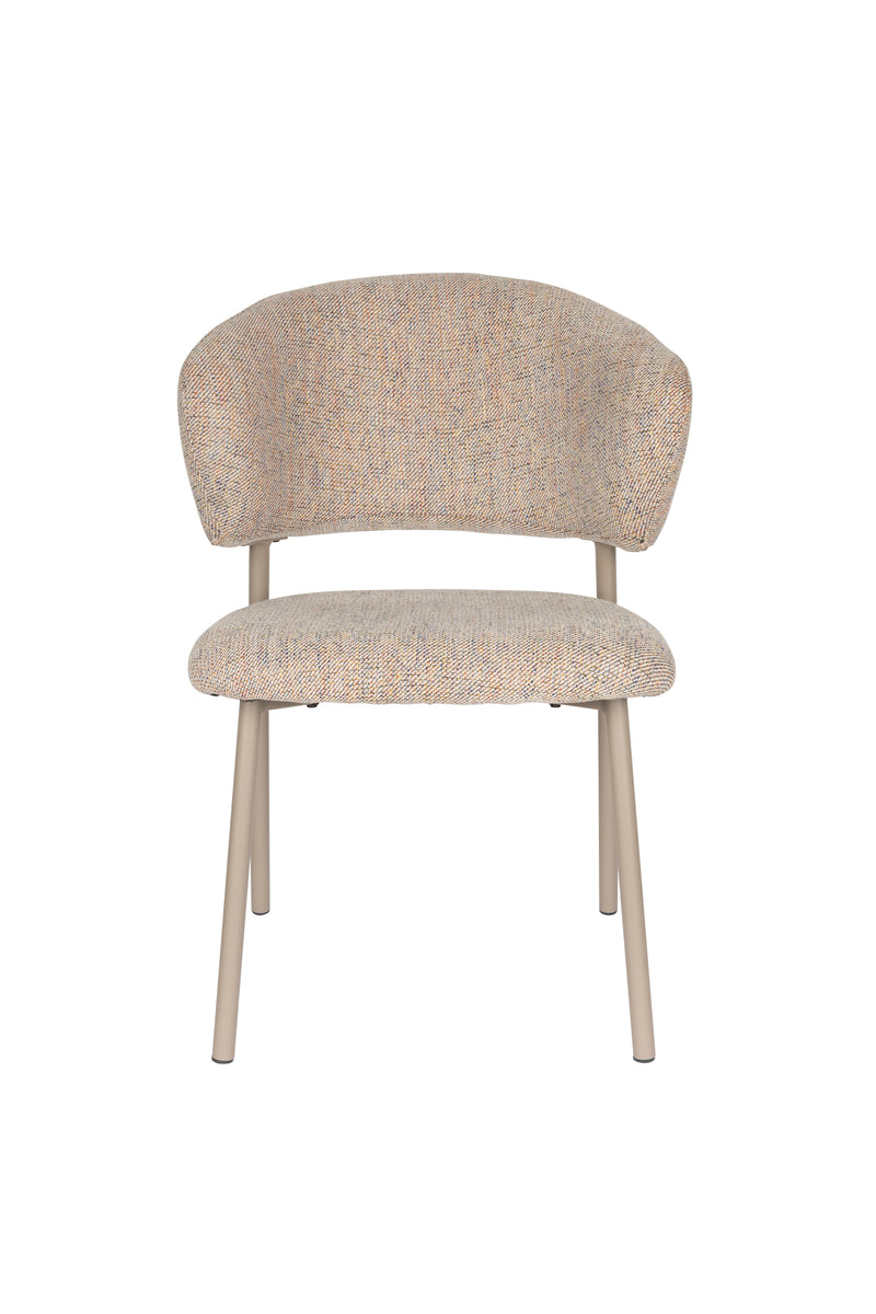 Eetkamerstoel Jasmine Light Polyester Multi color 63x50 cm-Eetkamerstoelen-Creating Home