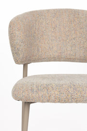 Eetkamerstoel Jasmine Light Polyester Multi color 63x50 cm-Eetkamerstoelen-Creating Home