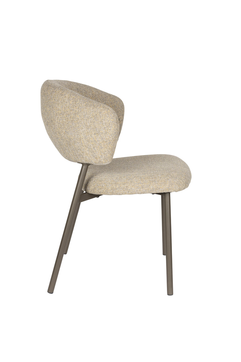 Eetkamerstoel Jasmine Polyester Groen 63x50 cm-Eetkamerstoelen-Creating Home