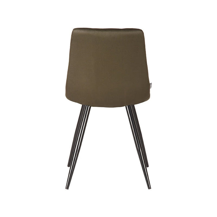 Eetkamerstoel Jay - Army green - Microfiber-Eetkamerstoelen-LABEL51