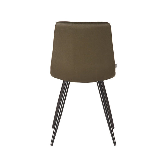 Eetkamerstoel Jay - Army green - Microfiber-Eetkamerstoelen-LABEL51