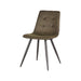 Eetkamerstoel Jay - Army green - Microfiber-Eetkamerstoelen-LABEL51