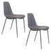 Eetkamerstoel Jeffrey Polypropyleen Grijs 48.5x49 cm-Eetkamerstoelen-Creating Home