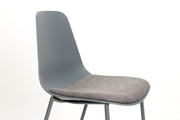 Eetkamerstoel Jeffrey Polypropyleen Grijs 48.5x49 cm-Eetkamerstoelen-Creating Home