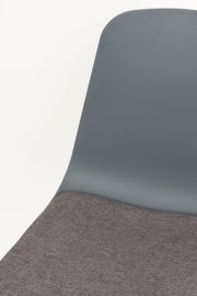 Eetkamerstoel Jeffrey Polypropyleen Grijs 48.5x49 cm-Eetkamerstoelen-Creating Home